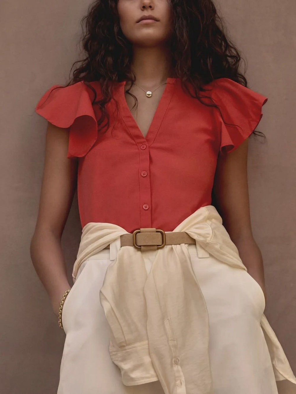 Brochu Walker The Darya Top in Arancia Orange NWT Size S - Picture 3 of 8